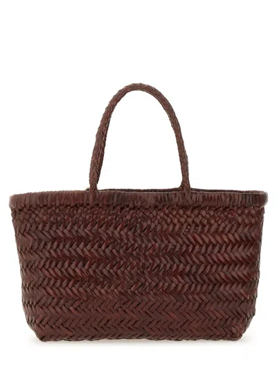 Dragon Diffusion Flat Gora Mini Tote Bag In Brown