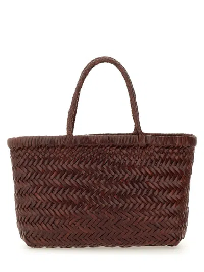 Dragon Diffusion Flat Gora Mini Tote Bag In Brown
