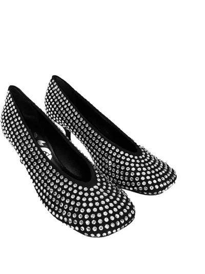 La Rose 50 Crystal Embellished Pumps In Black