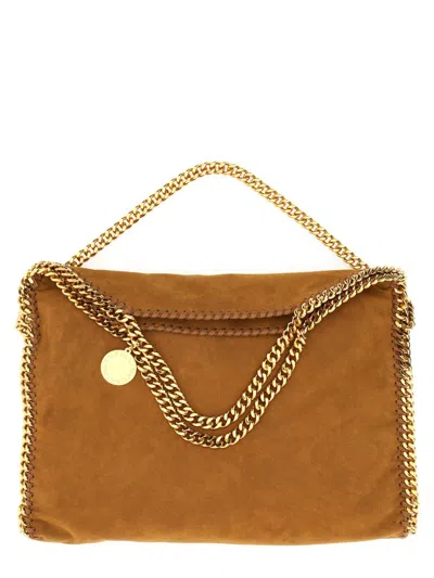 Stella Mccartney Falabella Fold Over Tote Bag In Brown