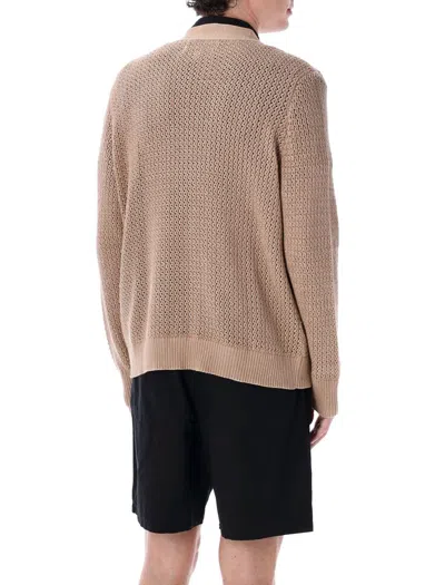 Corridor Button-down Cardigan In Beige