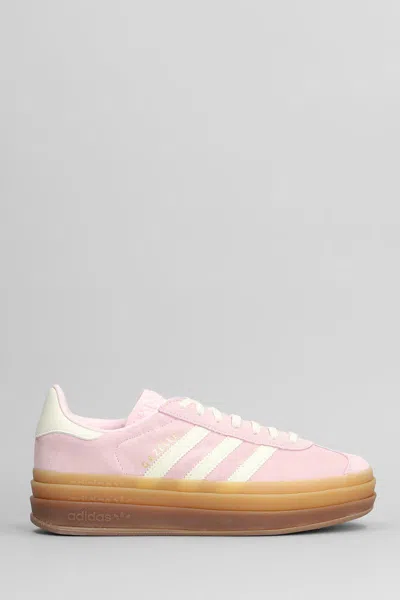 Adidas Originals Womens Adidas Gazelle Bold Suede Low-top Trainers In Pink