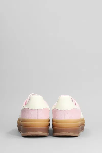 Adidas Originals Womens Adidas Gazelle Bold Suede Low-top Trainers In Pink