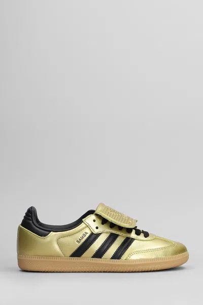 Adidas Originals Low-top Rubber Sole Sneaker In Gold