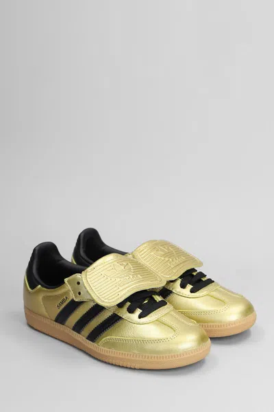 Adidas Originals Low-top Rubber Sole Sneaker In Gold