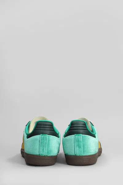 Adidas Originals Samba Og Sneakers In Green Velvet In Green