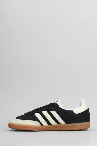 Adidas Originals Samba Og Leather And Suede Sneakers In Black
