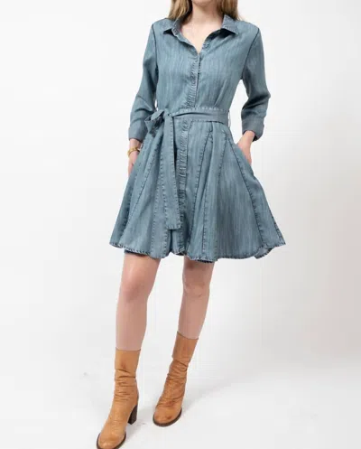 Ivy Jane Women's Swing Shirtdress In Indigo In Multi