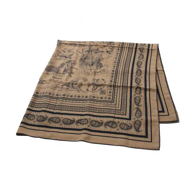 Pre-owned Hermes Châle 140 Cashmere Shawl () In Brown