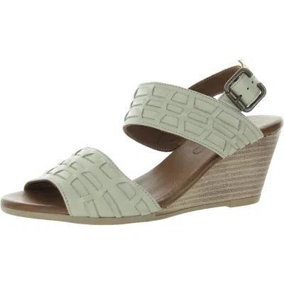 Bueno Misty Womens Buckle Leather Wedge Sandals In Multi