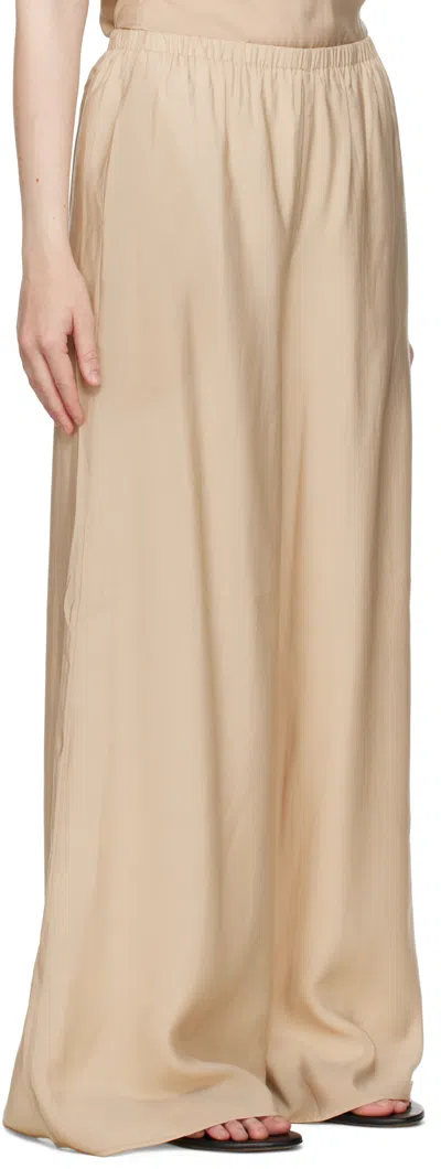 Ruohan Beige Two-pocket Lounge Pants In Beige