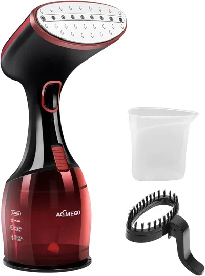 Aemego Handheld Steamer For Clothes, Clothes Steamer, Travel Garment Steamer Red