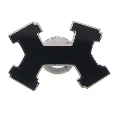 Pre-owned Hermes Ceinture Metal Brooch Jewelry () In Black