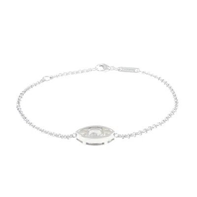 Pre-owned Chopard Happy Diamonds Gold Bracelet Jewelry () In Silver