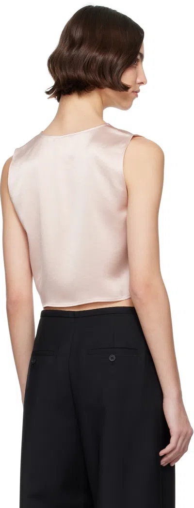 Leset Pink Barb Tie Top In Sakura