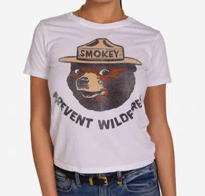 Lauren Moshi Ursula Smokey Bear Tee In White In White