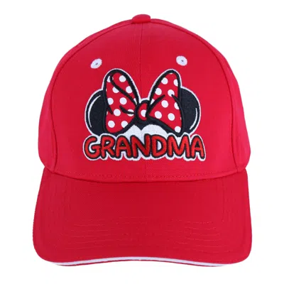 Jerry Leigh Women's Minnie Mouse Grandma Baseball Cap In Red