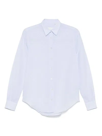 Xacus 'marta' Light Blue Cotton-linen Blend Shirt In Blue