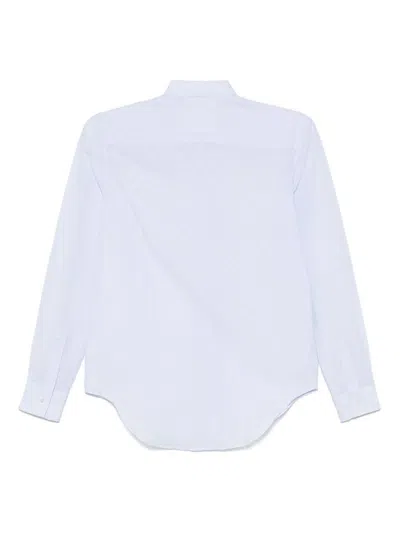 Xacus 'marta' Light Blue Cotton-linen Blend Shirt In Blue