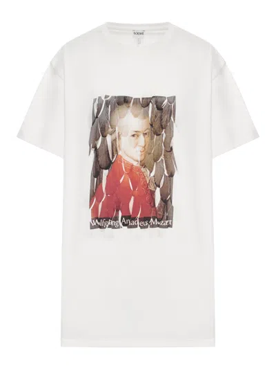 Loewe Mozart Print T-shirt In White