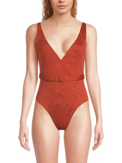 Onia Women's Michelle One-piece Swimsuit In Dark Red