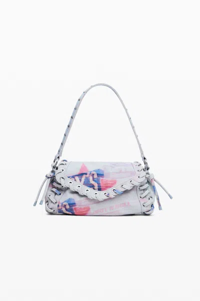 Desigual Small Printed Bag In Material Finishes