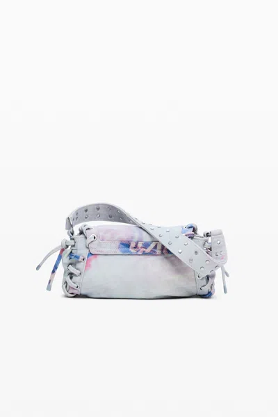 Desigual Small Printed Bag In Material Finishes