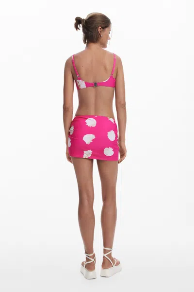 Desigual Mini Skirt Shells In Red
