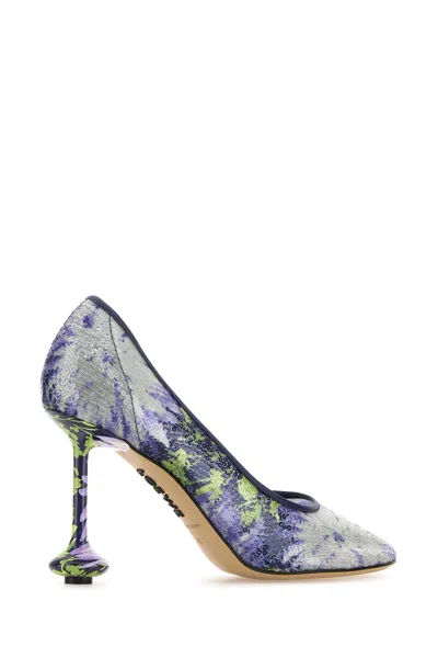 Loewe Scarpe Con Tacco Toy In Rete Decorata Donna