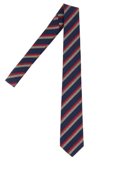 Gucci Cravatta In Seta Ricamata  Uomo