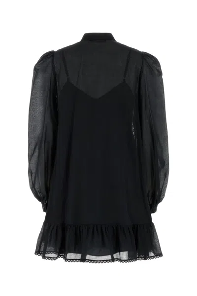 Max Mara Abito Asteri1234 In Cotone Nero  Donna In Black
