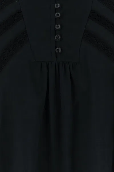 Max Mara Abito Asteri1234 In Cotone Nero  Donna In Black