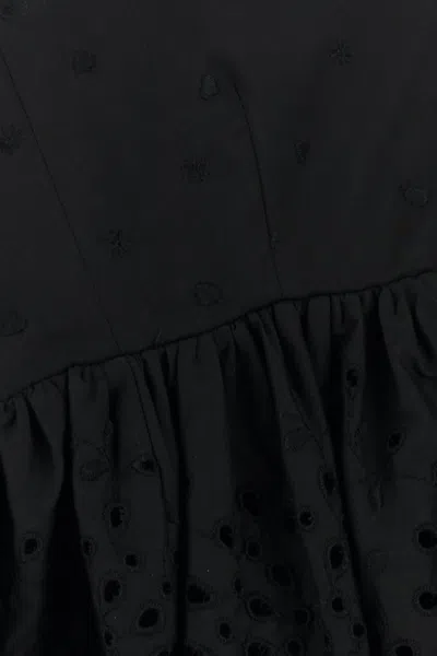 Max Mara Top Asburgo1234 In Pizzo Sangallo Nero Donna In Black