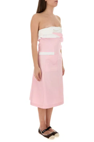 Miu Miu Pink Poplin Dress