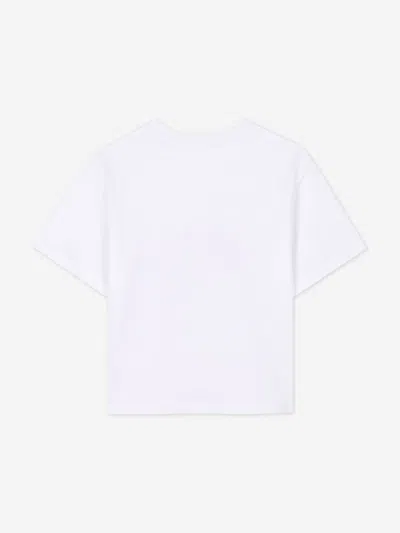 Lanvin Girls Curb Trainers T-shirt In White