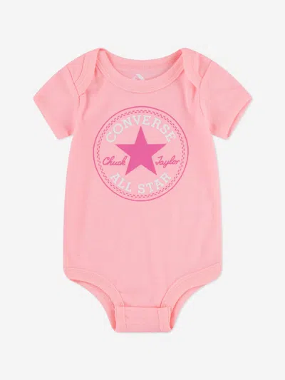 Converse Baby Girls Classic Ctp 3 Piece Set In Pink