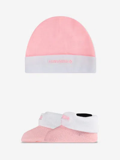 Converse Baby Girls Classic Ctp 3 Piece Set In Pink
