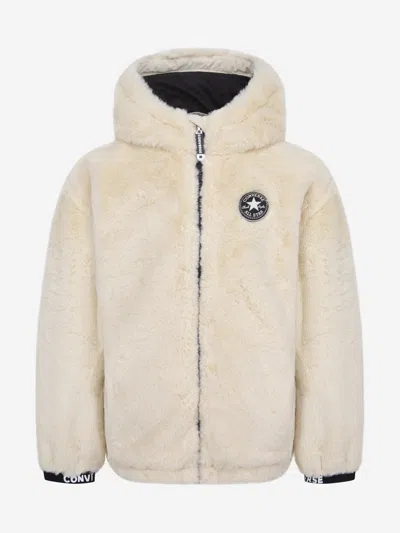 CONVERSE CONVERSE GIRLS FAUX FUR JACKET 