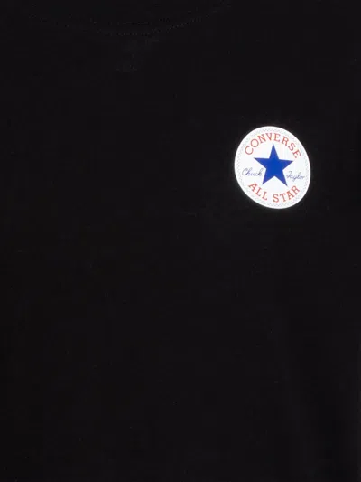 Shop Converse Boys Ct Patch T-shirt In Black