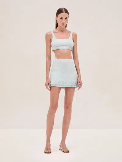 Alexis Ashe Skirt In Ice Blue