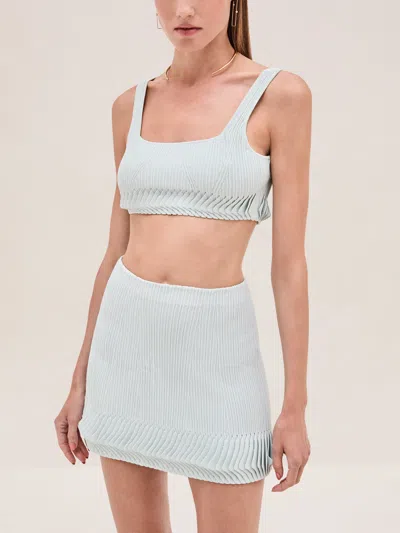 Alexis Ashe Skirt In Ice Blue