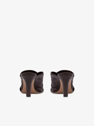 Paris Texas Maria Mule 75 Slipper-mule In Brown Leather In Brown