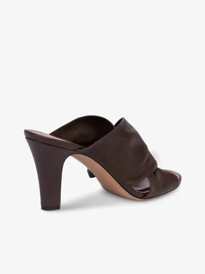 Paris Texas Maria Mule 75 Slipper-mule In Brown Leather In Brown