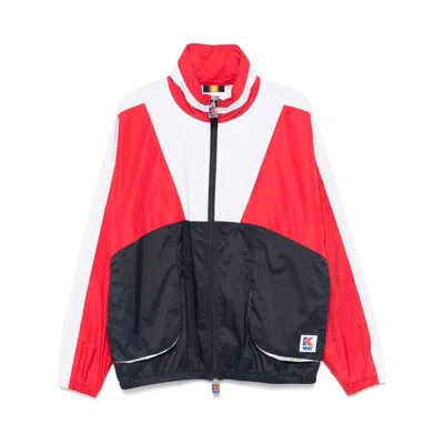 K-way Colour-block Jacket In Blue