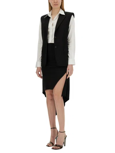 Helmut Lang Wool Vest In Black
