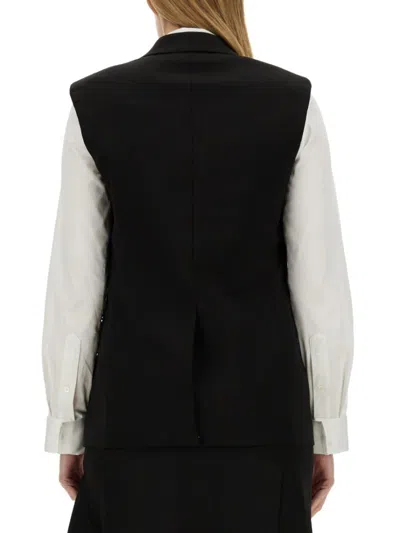 Helmut Lang Wool Vest In Black