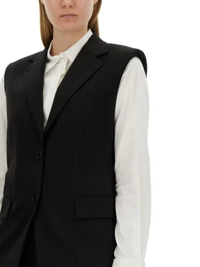 Helmut Lang Wool Vest In Black