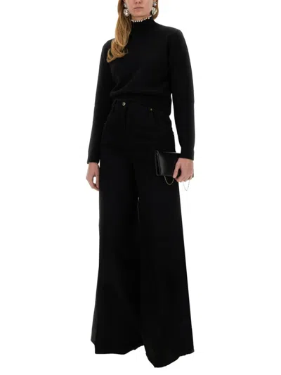 Nina Ricci Bead-embellished Wool-blend Jumper In Black