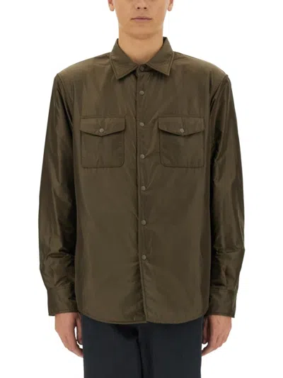 Aspesi Camicia 13 Piu Casual Jacket In Green