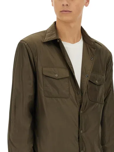 Aspesi Camicia 13 Piu Casual Jacket In Green